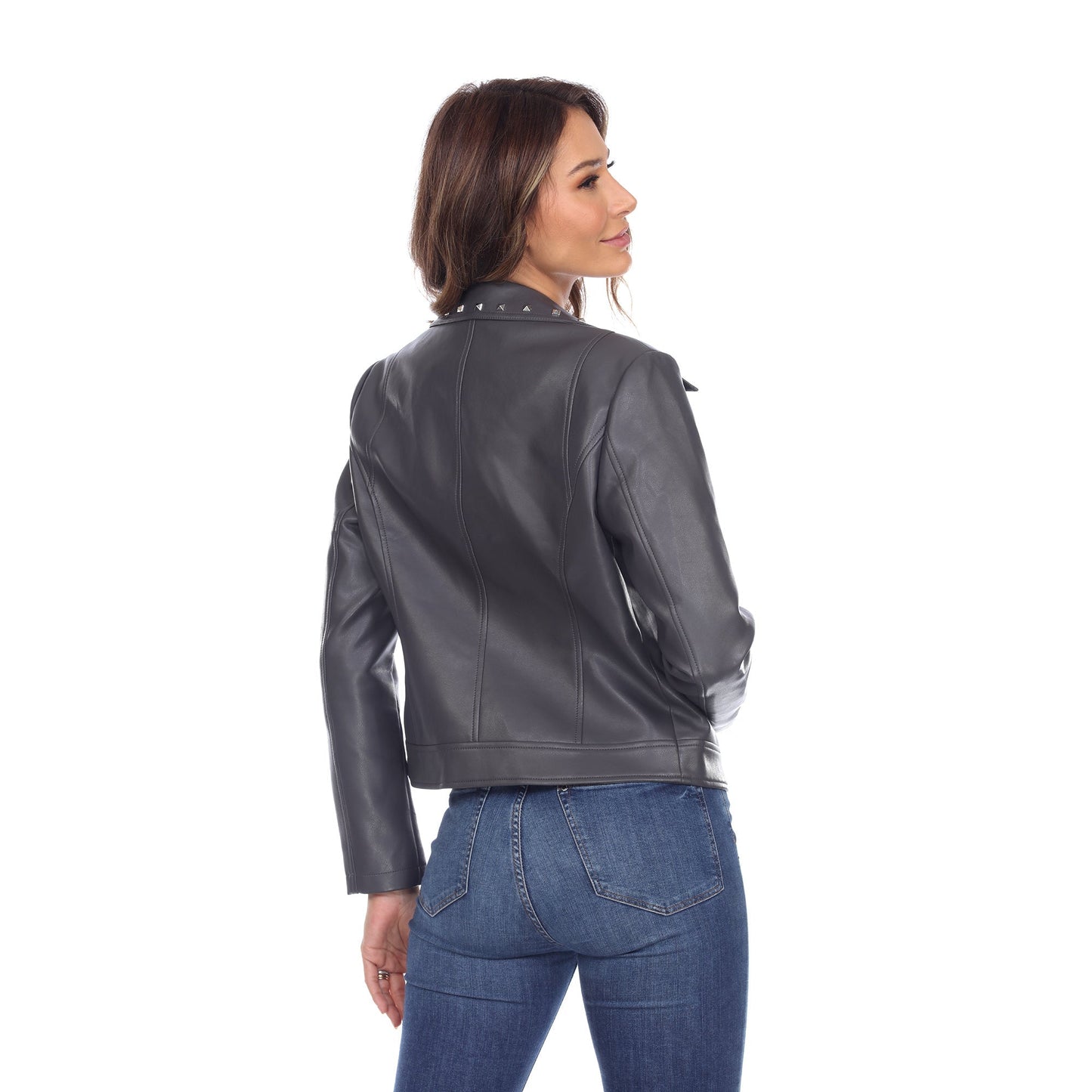 PU Faux Leather Jacket